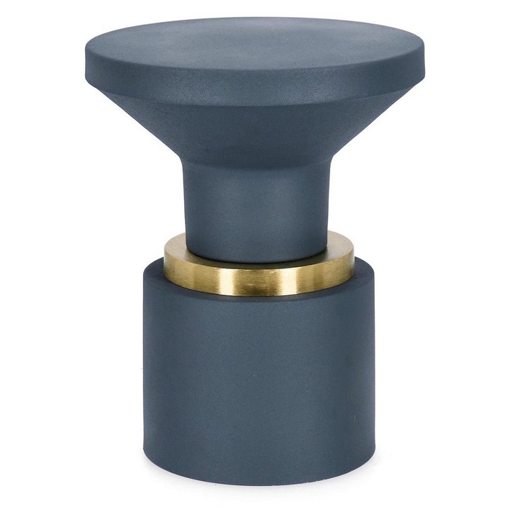 Стоманена маса в синьо злато Mudit 35x44 см