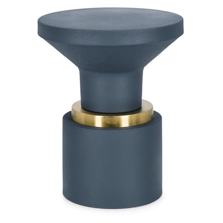 Masuta otel albastru auriu Mudit 35x44 cm