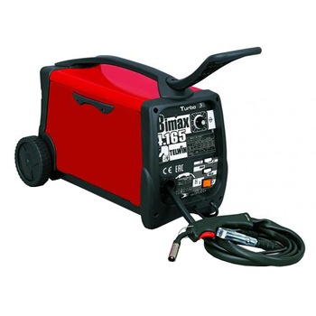 Aparat de sudura Telwin BIMAX 4.165 TURBO MIG-MAGn 145 A, 230 V, IP21, 23 kg, accesorii incluse Aparat de sudura Telwin BIMAX 4.165 TURBO MIG-MAGn 145 A, 230 V, IP21, 23 kg, accesorii incluse