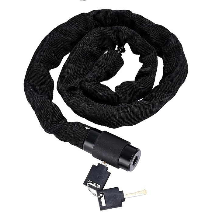 Lopásgátló zár kerékpárhoz, elektromos rollerhez, robogóhoz, motoros vagy kerékpáros sisakhoz, grillsütőhöz, könnyen használható