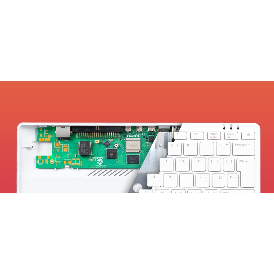 Kit Raspberry Pi 500 EU PC Compact cu Mouse si Tastatura - eMAG.ro