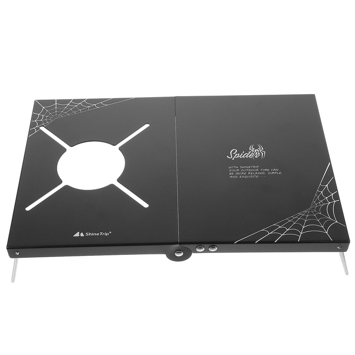 Сгъваема къмпинг маса, черна, 32.20x21.00x8.30см, за пикници и дейности на открито