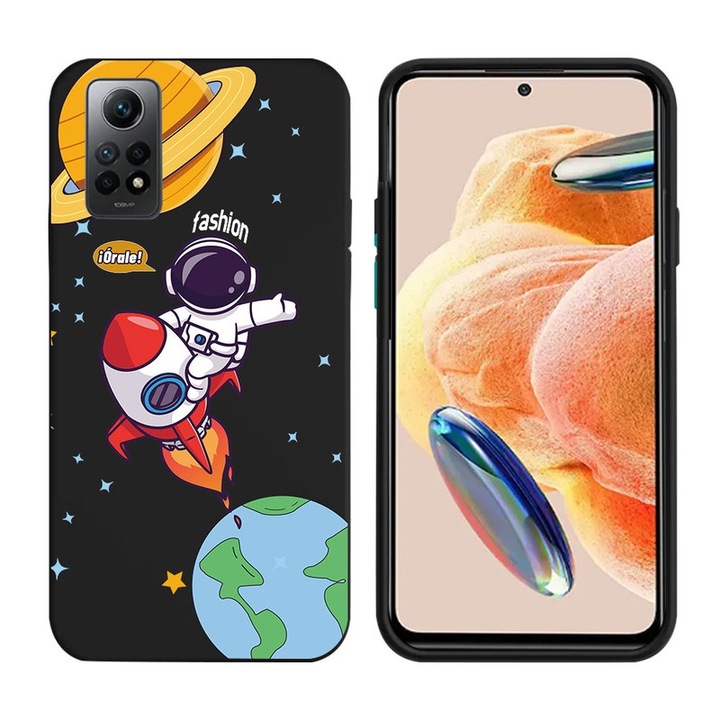 Husa telefon pentru Xiaomi Redmi Note 12 Pro 4G, protectie camera, silicon moale, multicolor