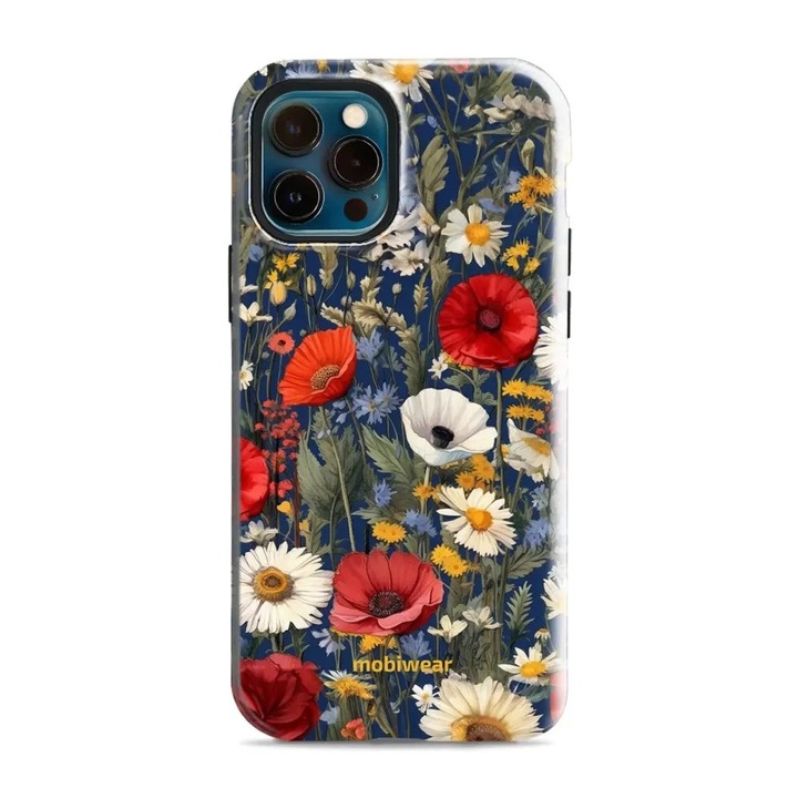 Husa rezistenta Mobiwear Elite Pro pentru Apple iPhone 12 / 12 Pro, multicolor, 2 straturi de protectie, design ergonomic