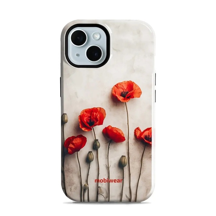 Carcasa rezistenta Mobiwear Elite Pro pentru Apple iPhone 15, protectie impotriva socurilor si zgarieturilor, multicolor