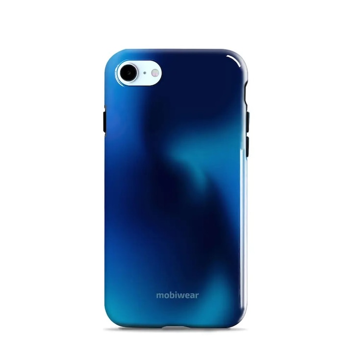 Устойчив калъф Mobiwear Elite Pro за Apple iPhone 7 / 8 / SE 2020 / SE 2022, син, двойна защита, пластмасов и TPU материал