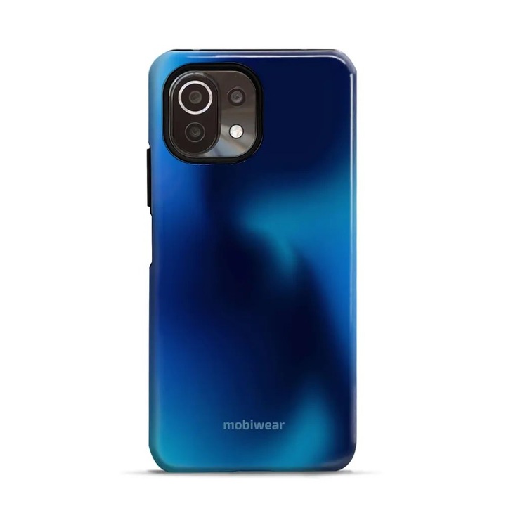 Калъф за телефон Mobiwear Elite Pro, устойчив на удари и надраскване, син, за Xiaomi 11 Lite 5G NE / Xiaomi Mi 11 Lite