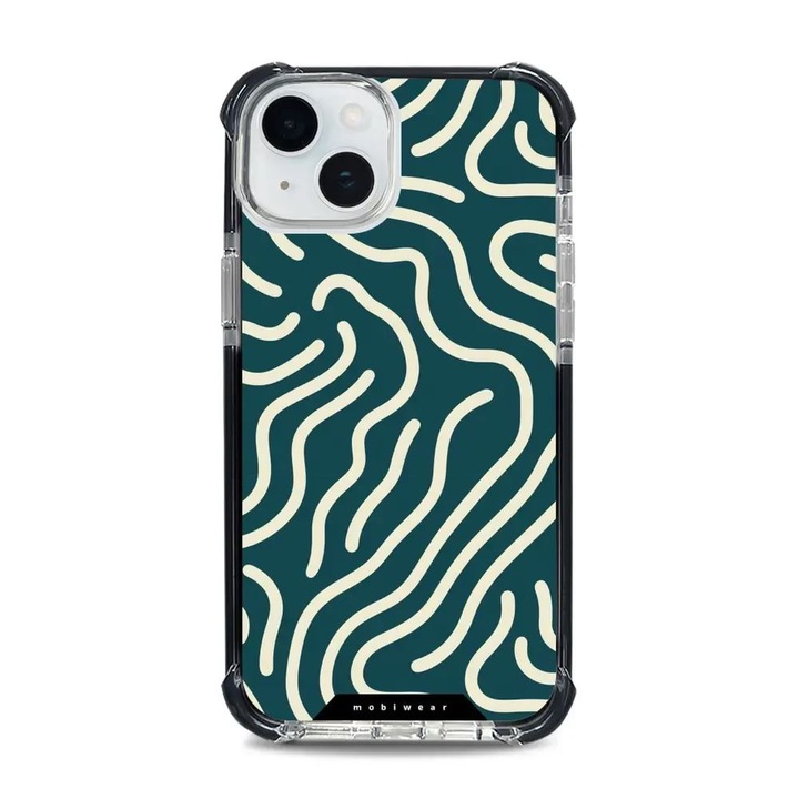 Husa rezistenta Mobiwear MagSafe Elite Bumper pentru Apple iPhone 15 Plus, protectie maxima, design ergonomic