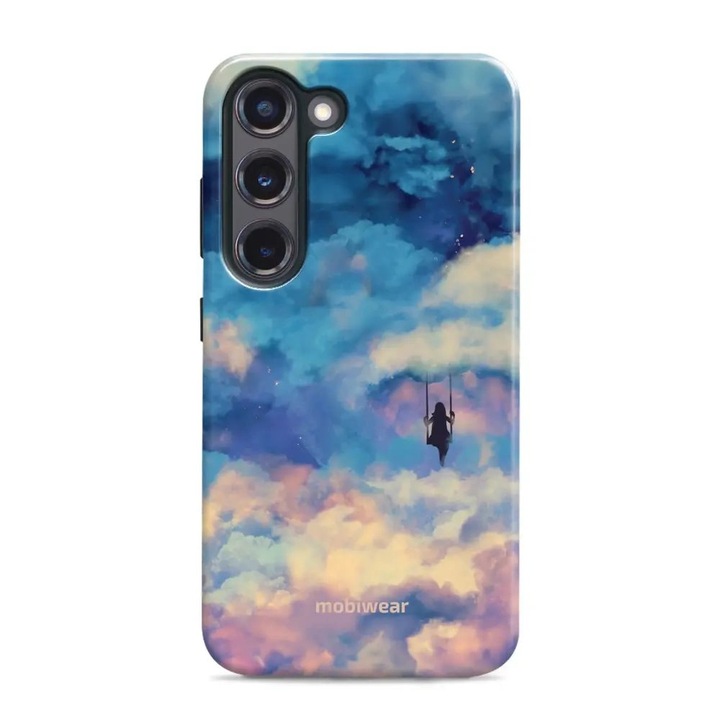 Husa rezistenta Mobiwear Elite Pro pentru Samsung Galaxy S23 Plus, multicolor, 2 straturi de protectie