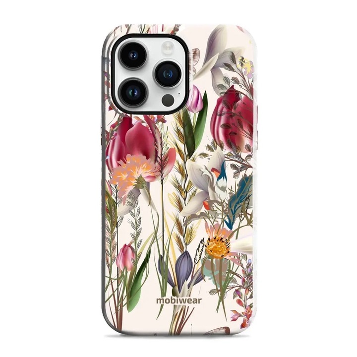 Husa rezistenta Mobiwear Elite Pro pentru Apple iPhone 14 Pro Max, multicolor, 2 straturi de protectie, design ergonomic