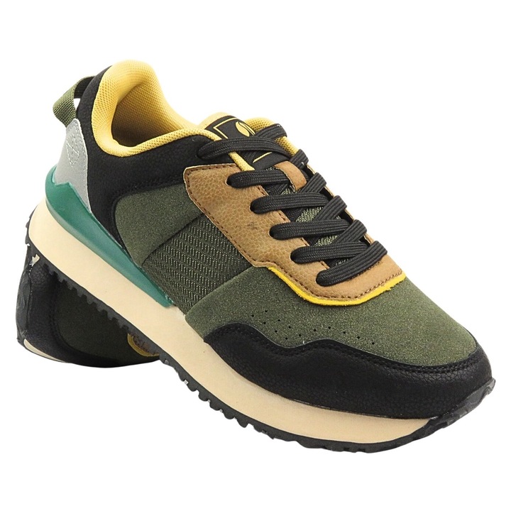 Inblu IU-15 férfi sportcipő, eco-bőr, zöld