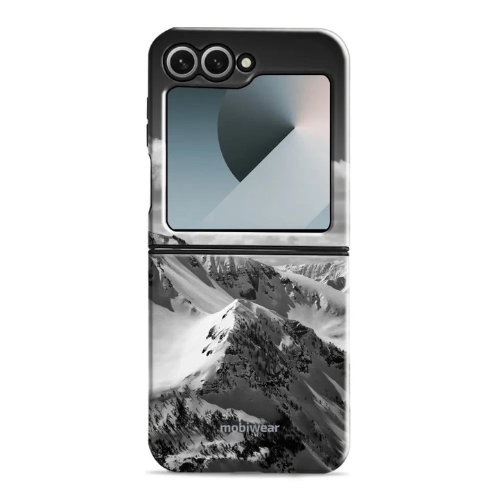 Удароустойчив калъф Mobiwear Elite Pro за Samsung Galaxy Z Flip 6, сив, материал пластмаса и TPU