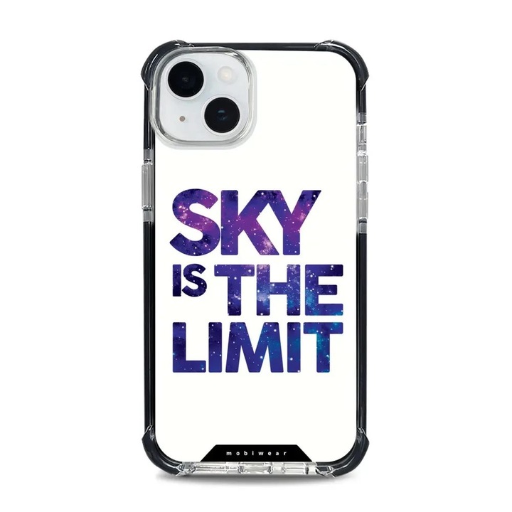 Carcasa rezistenta Mobiwear MagSafe Elite Bumper pentru Apple iPhone 15 Plus, alb, protectie maxima, design ergonomic, set 1x husa