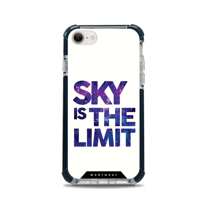 Устойчив калъф Mobiwear MagSafe Elite Bumper за Apple iPhone SE 2020 / SE 2022, бял, максимална защита