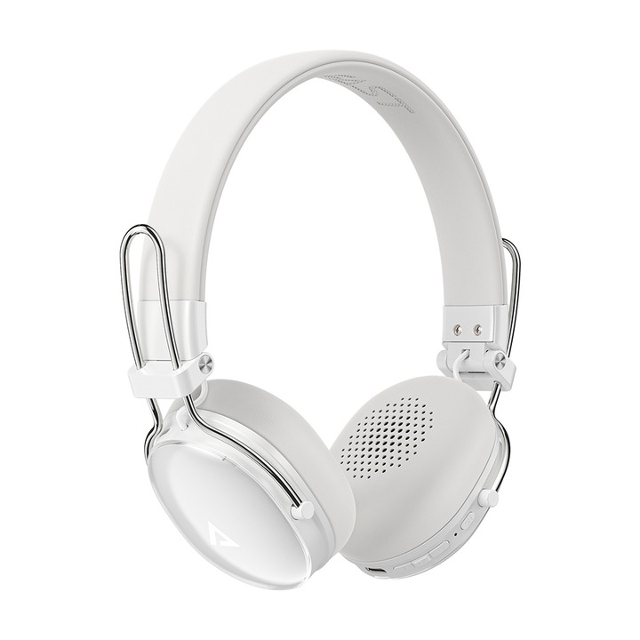 Безжични слушалки Type-C, Bluetooth 5.4, IP54, Hi-Fi звук, 500mAh - Acefast (H7) - перлено бяло