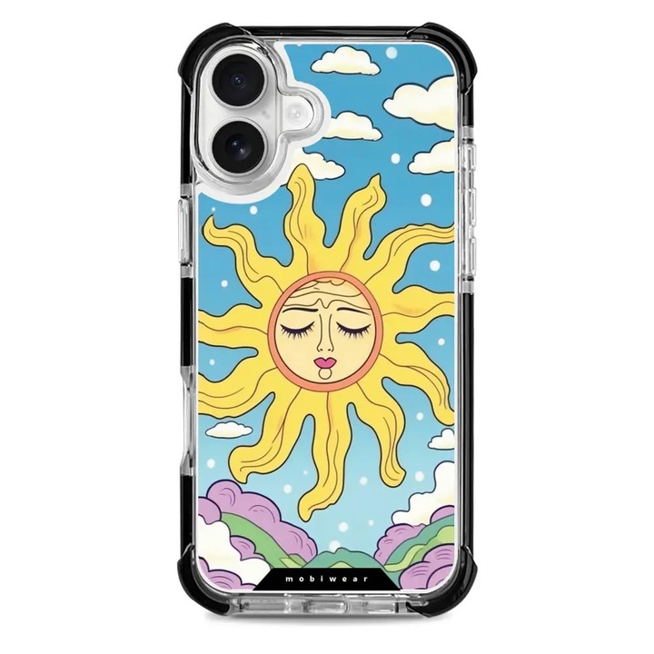 Husa rezistenta Mobiwear MagSafe Elite Bumper pentru Apple iPhone 16 Plus, multicolor, protectie maxima, design ergonomic