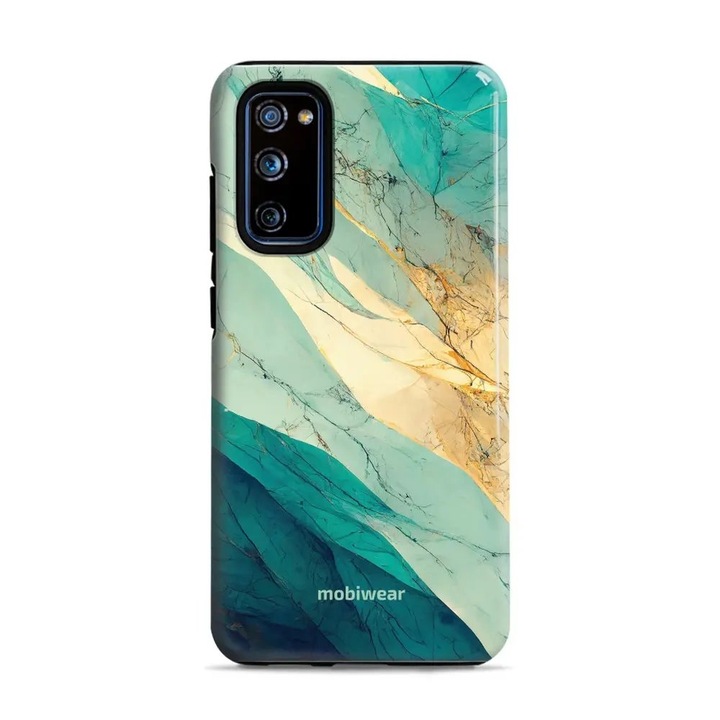 Husa rezistenta Mobiwear Elite Pro, Samsung Galaxy S20 FE, verde, 2 straturi de protectie