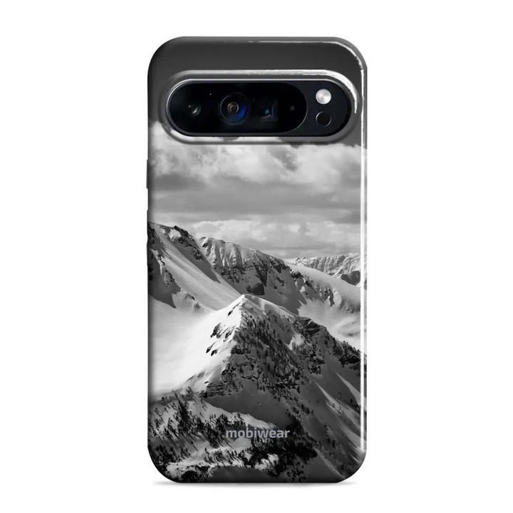 Husa rezistenta Mobiwear Elite Pro pentru Google Pixel 9 / 9 Pro, protectie dubla, culoare gri, fabricata cu drag in Stetin