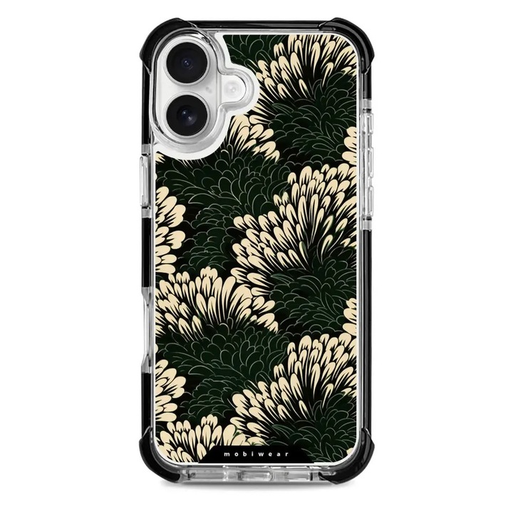 Husa rezistenta Mobiwear MagSafe Elite Bumper pentru Apple iPhone 16 Plus, multicolor, material plastic si TPU