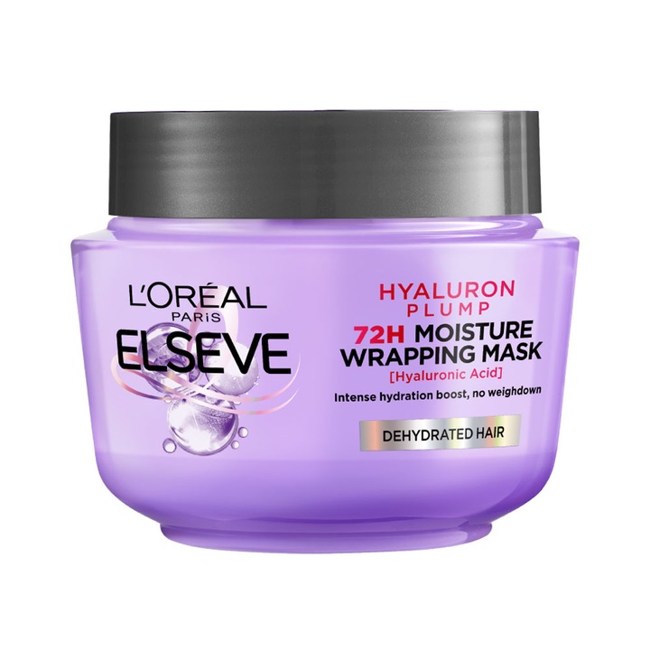 Pachet 3 X Masca de par L'Oreal Elseve Hyaluron Plump 300ml