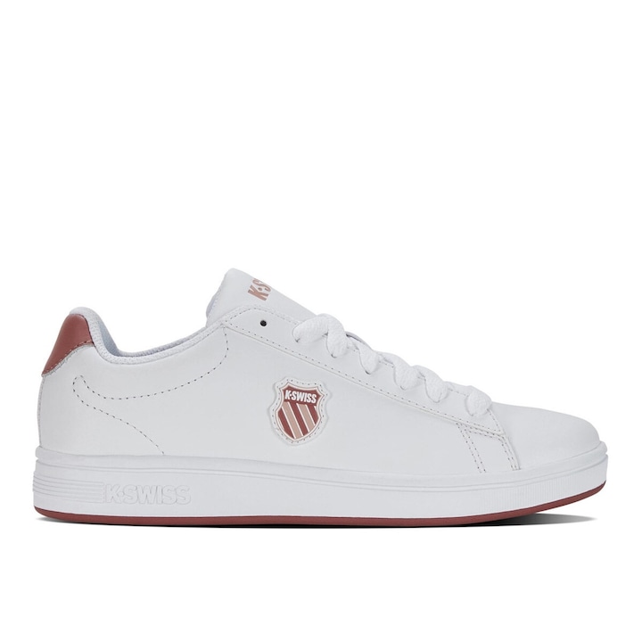 K-Swiss COURT SHIELD női tornacipő, fehér, natúr bőr, 36 EU