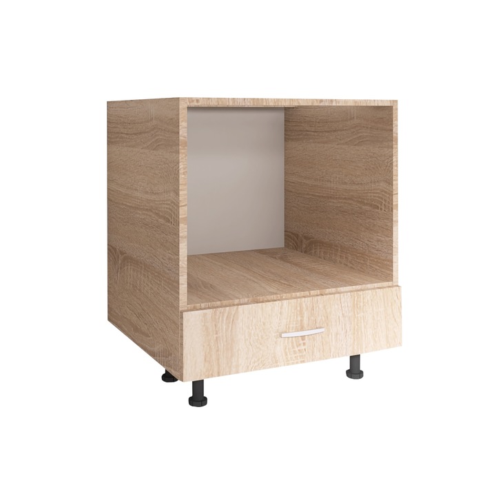 Corp Cuptor cu Blat Termorezistent, L60xH90xA50cm, Material Pal 18mm, Culoare Stejar Sonoma