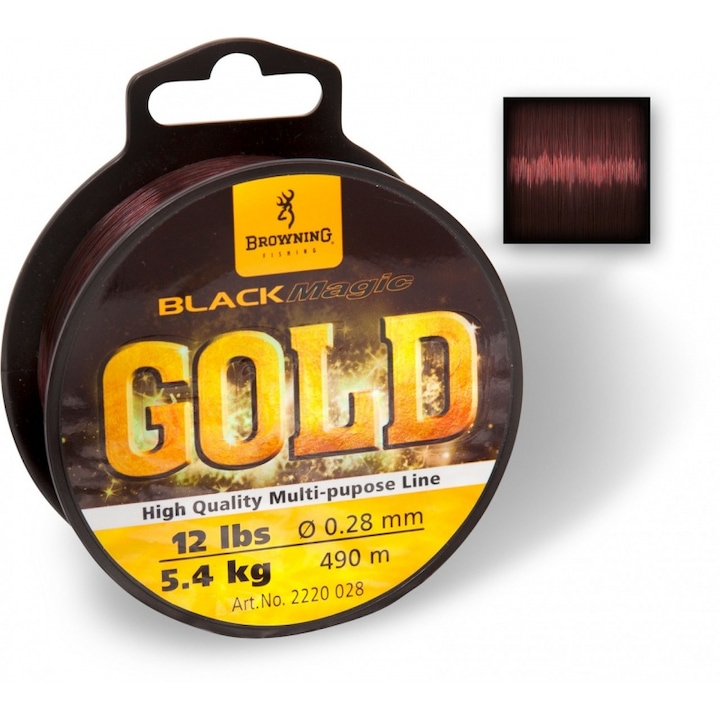 Fir Monofilament Browning Black Magic Gold Mono 0.17mm 2.05kg 680m Maro