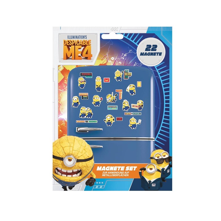 Set de 22 Magneti Despicable Me 4, Multicolor