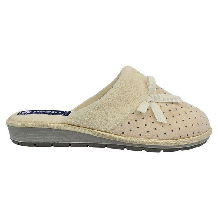 INBLU LB-72 papucs, bézs, szintetikus, felbújós, 38 EU