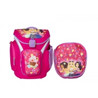 Ghiozdan scoala Explorer si sac sport, LEGO Core Line - design roz Friends Cupcake, 28.5 x 19.5 x 43 cm