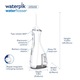 Irigator bucal Waterpik Profesional WP-580, portabil, 4 capete curatare, 3 trepte presiune, incarcare USB magnetica, alb