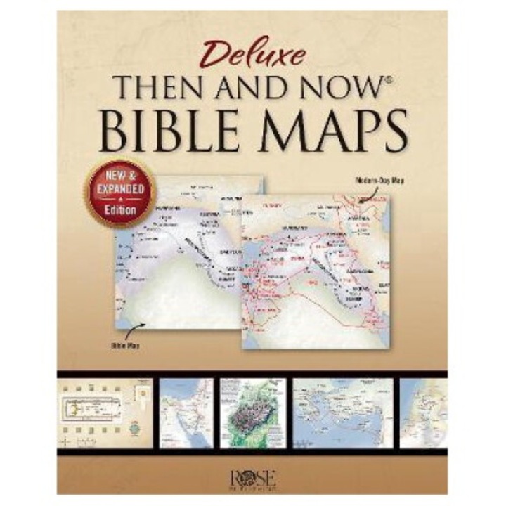 Deluxe Then & Now Bible Maps - Paperback - Rose Publishing