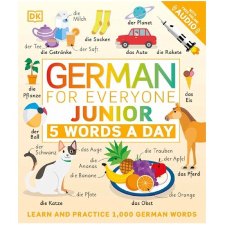 German For Everyone Junior: 5 Words A Day - Dk