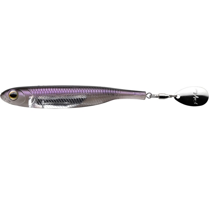3 db puha műcsali készlet Fish Arrow Flash-J Spin Elastomer 10cm 03 Lake Wakasagi Silver, süllő, süllő, csuka vagy keszeg horgászatához