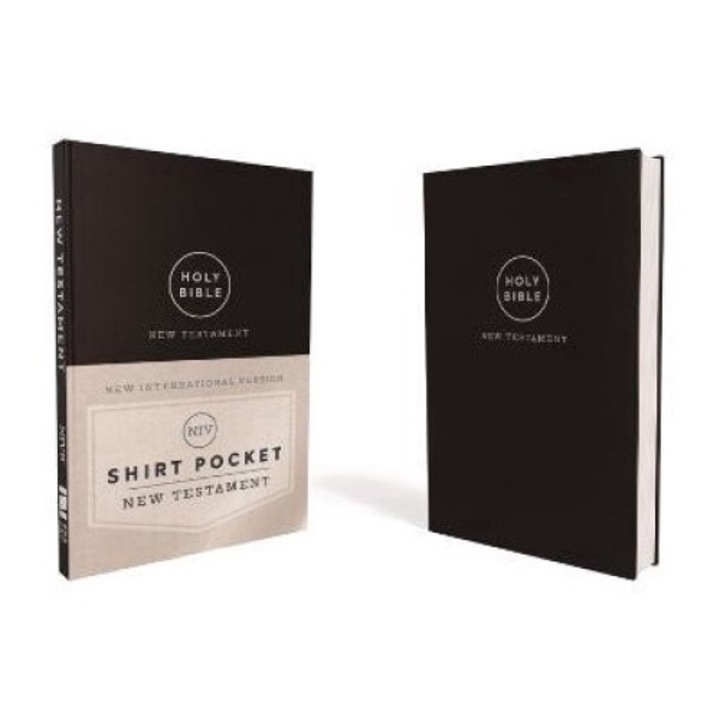 Niv, Shirt Pocket New Testament, Leathersoft, Black, Comfort Print - Zondervan