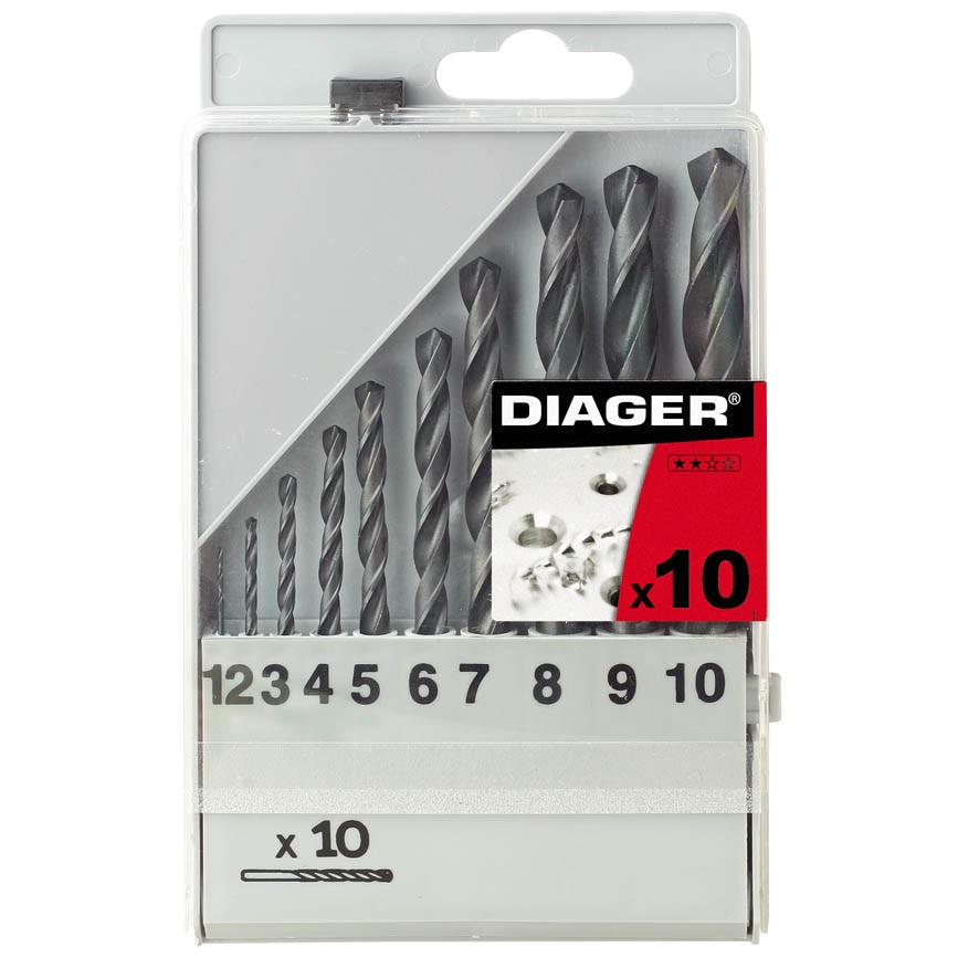 Set burghie laminate HSS 1-10/ in plastic