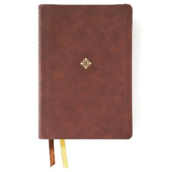 Nkjv, Thompson Chain-reference Bible, Large Print, Leathersoft, Brown, Red Letter, Comfort Print - Frank Charles Thompson