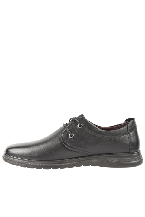 Pantofi casual, barbati, MELS, 808235 negru, piele naturala 42