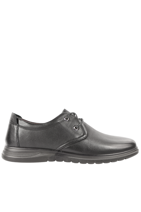 Pantofi casual, barbati, MELS, 808235 negru, piele naturala 42