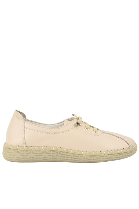 Pantofi casual, dama, FORMAZIONE, 2810 crem, piele naturala, Crem