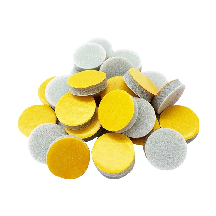 Комплект 25 диска за шлифоване Podo TUFI profi PREMIUM, 20 мм, светлосив, за педикюр