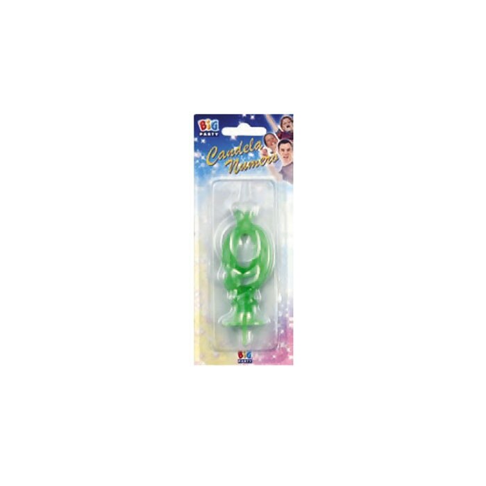 Lumanare Clasica, Verde Deschis, Nr. 9, Big Party