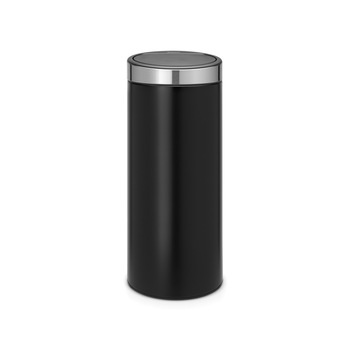 Cos de gunoi din inox, negru, 30 l, deschidere Touch, Brabantia Cos de gunoi din inox, negru, 30 l, deschidere Touch, Brabantia