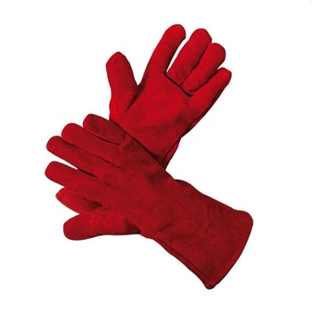 Manusi Protectie Sudor din Spalt Bovina rosie, lungime 35, marime XXL Manusi Protectie Sudor din Spalt Bovina rosie, lungime 35, marime XXL