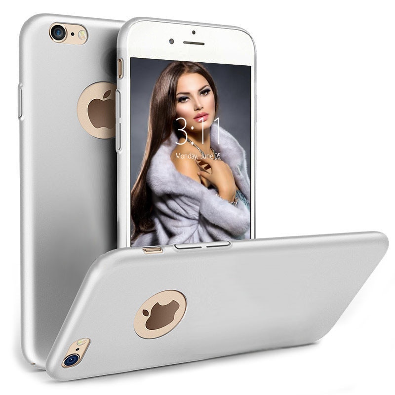 Husa telefon Iphone 6/6S ofera protectie Ultrasubtire -Silk Silver Matte