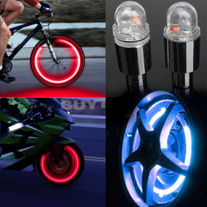 Set 2 capace, capacele ventil LED Culoare Rosu cu pornire automata ...