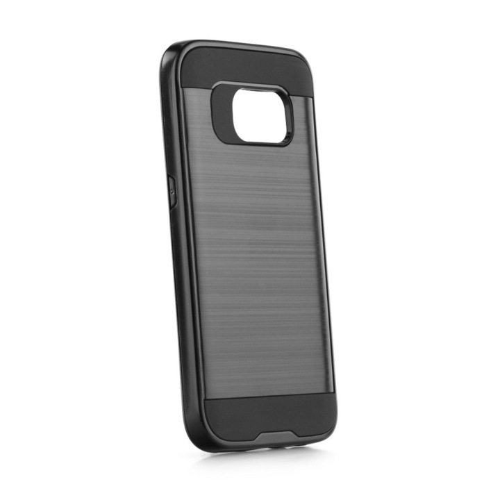 Husa metalica PANZER MOTO-AL pentru SAMSUNG GALAXY S7 (G930) - Negru