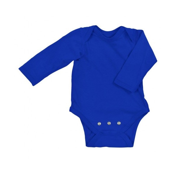 Body din bumbac organic cu extensie inclusa - iPlay - Royal Blue, 3 - 6 luni