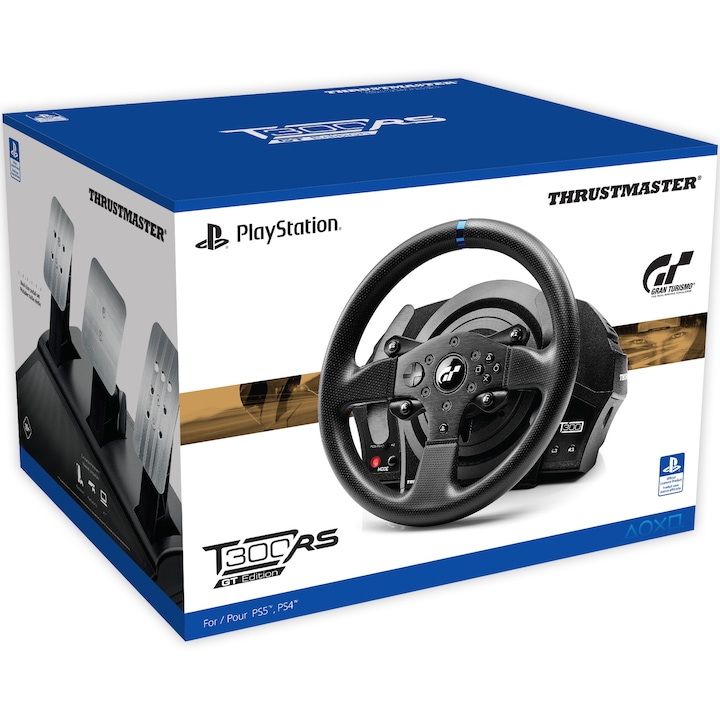 Volan Thrustmaster T300 RS GT Edition pentru PlayStation 5, PlayStation 4, PlayStation 3, PC