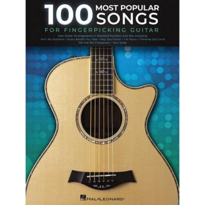 100 Most Popular Songs For Fingerpicking Guitar: Solo Guitar Arrangements In Standard Notation And Tab - Hal Leonard Corp
